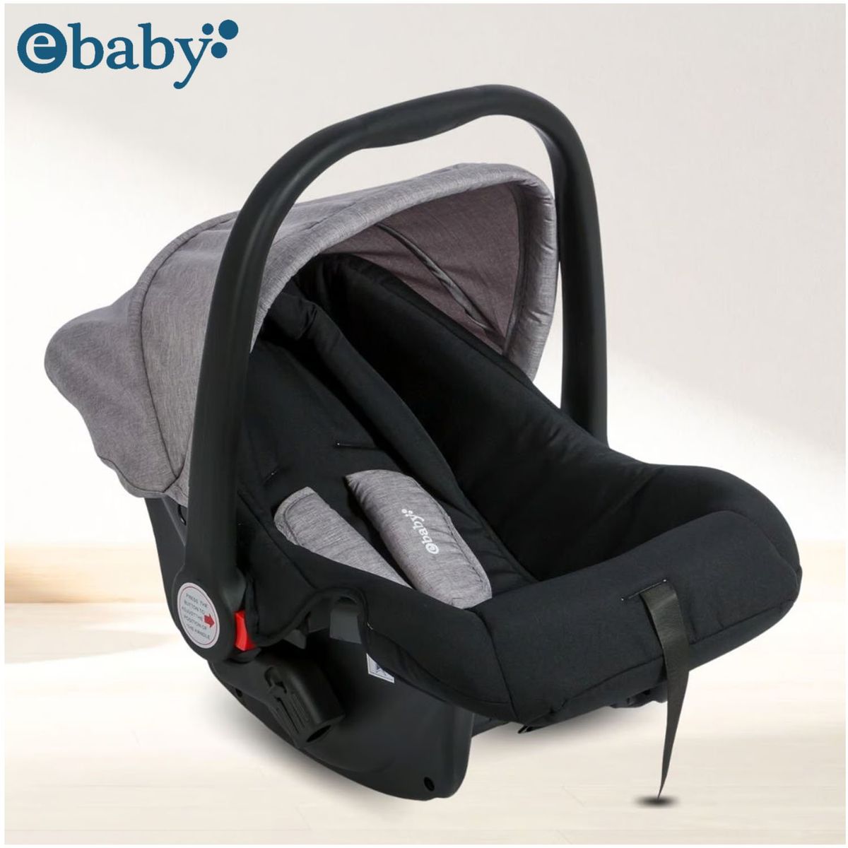 EBABY - Coche Maleta «TRAVEL HAPPY» con Porta Bebé Gris