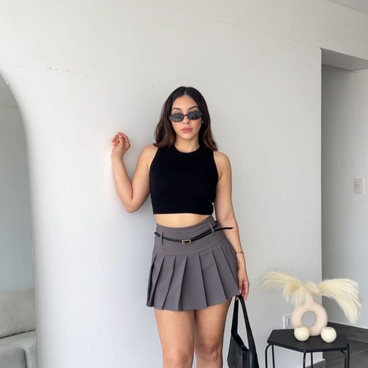 GENERICO - FALDA SHORT PLISADA PARA MUJER