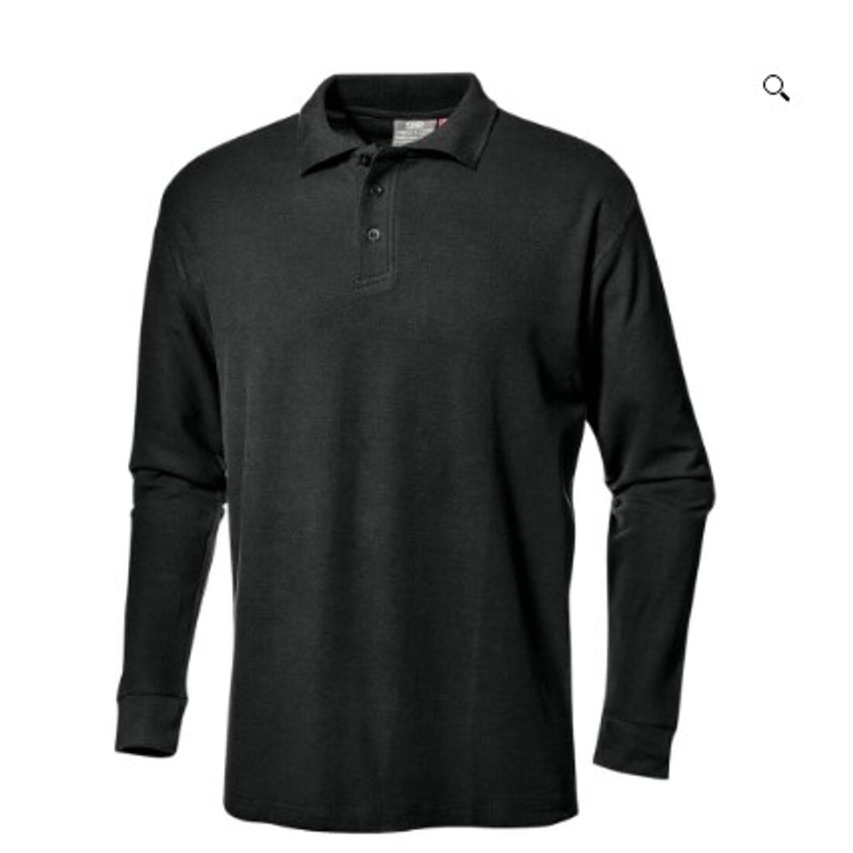 GENERICO - POLO CAMISERO MANGA LARGA NEGRO