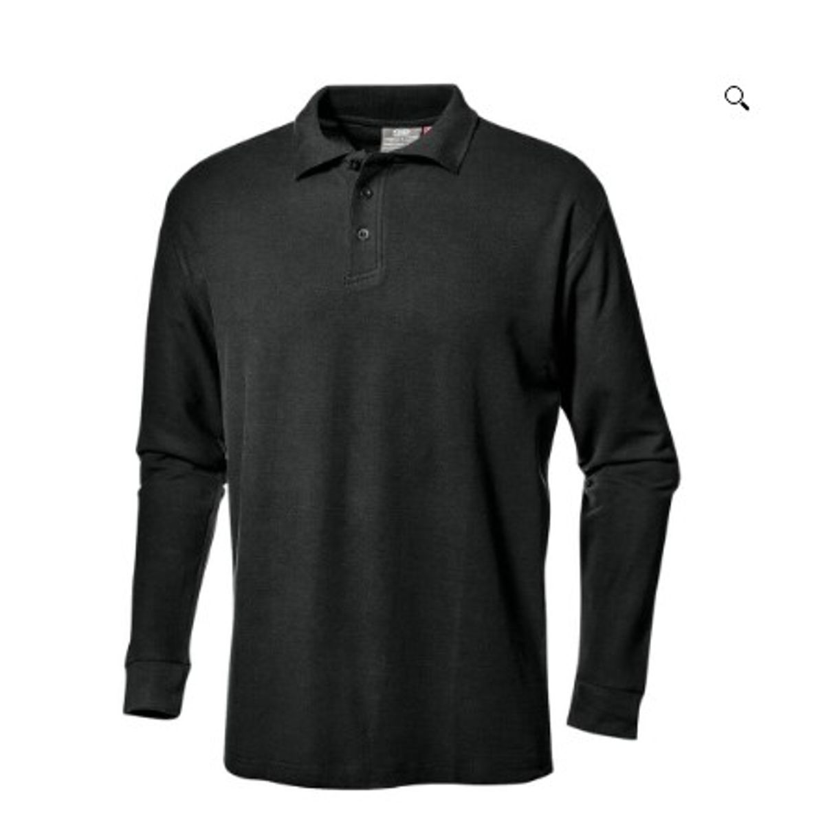 GENERICO - POLO CAMISERO MANGA LARGA NEGRO