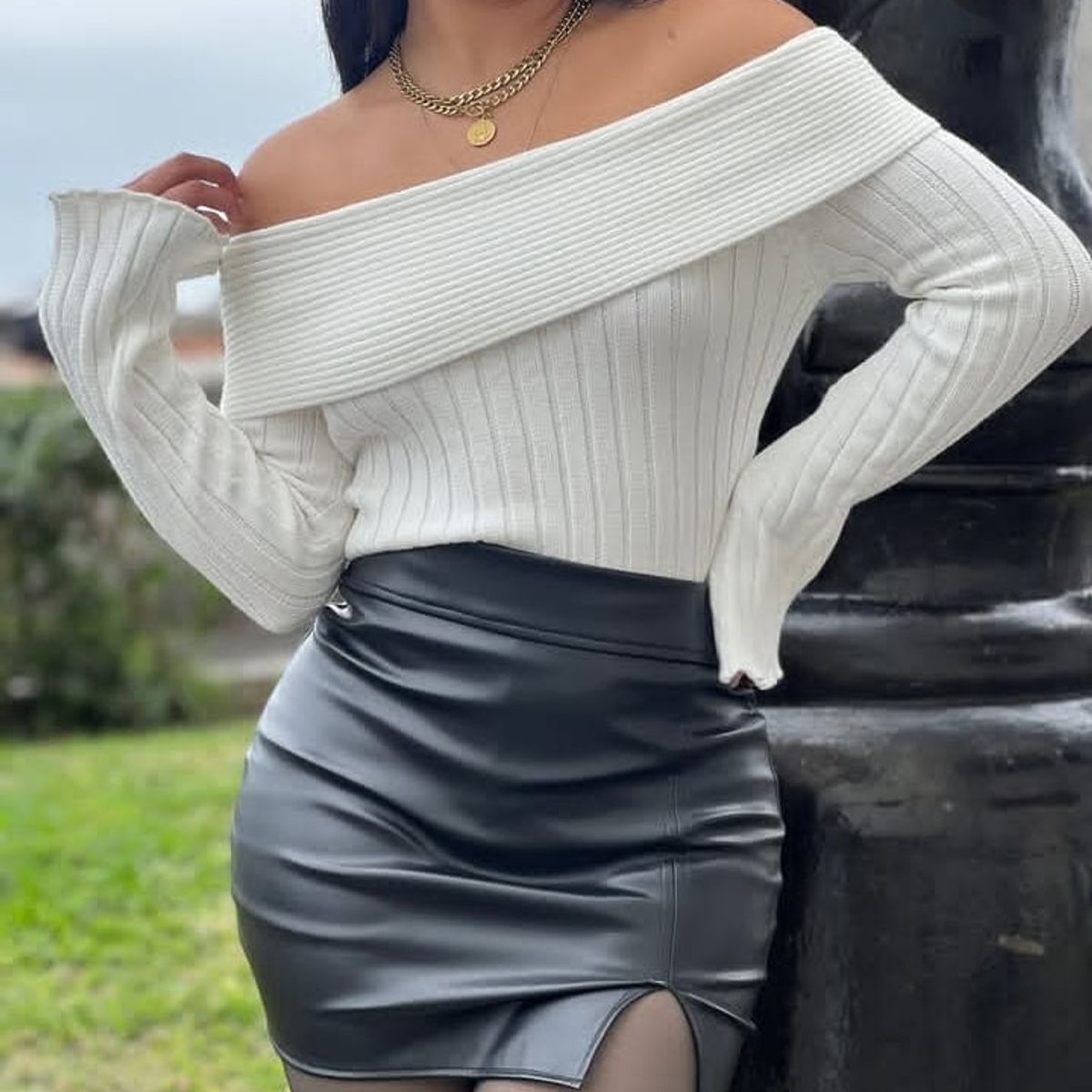 GENERICO - FALDA SHORT CUERINA PARA MUJER