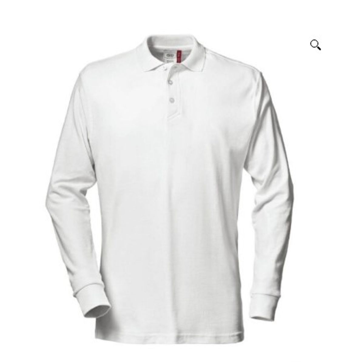 GENERICO - POLO CUELLO CAMISERO MANGA LARGA BLANCO