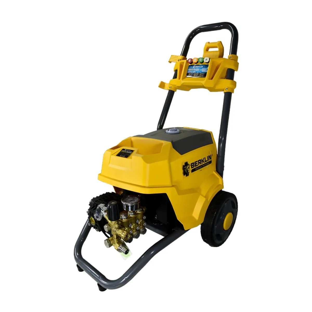 BERKLIN - HIDROLAVADORA DE ALTA PRESIÓN 1450PSI CON MOTOR MONOFÁSICO DE 3HP