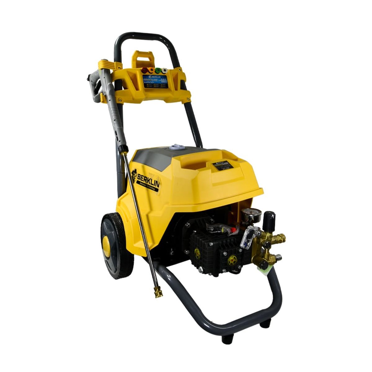 BERKLIN - HIDROLAVADORA DE ALTA PRESIÓN 1450PSI CON MOTOR MONOFÁSICO DE 3HP