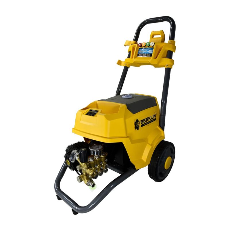 BERKLIN - HIDROLAVADORA DE ALTA PRESIÓN 1750PSI CON MOTOR MONOFÁSICO DE 3 3HP