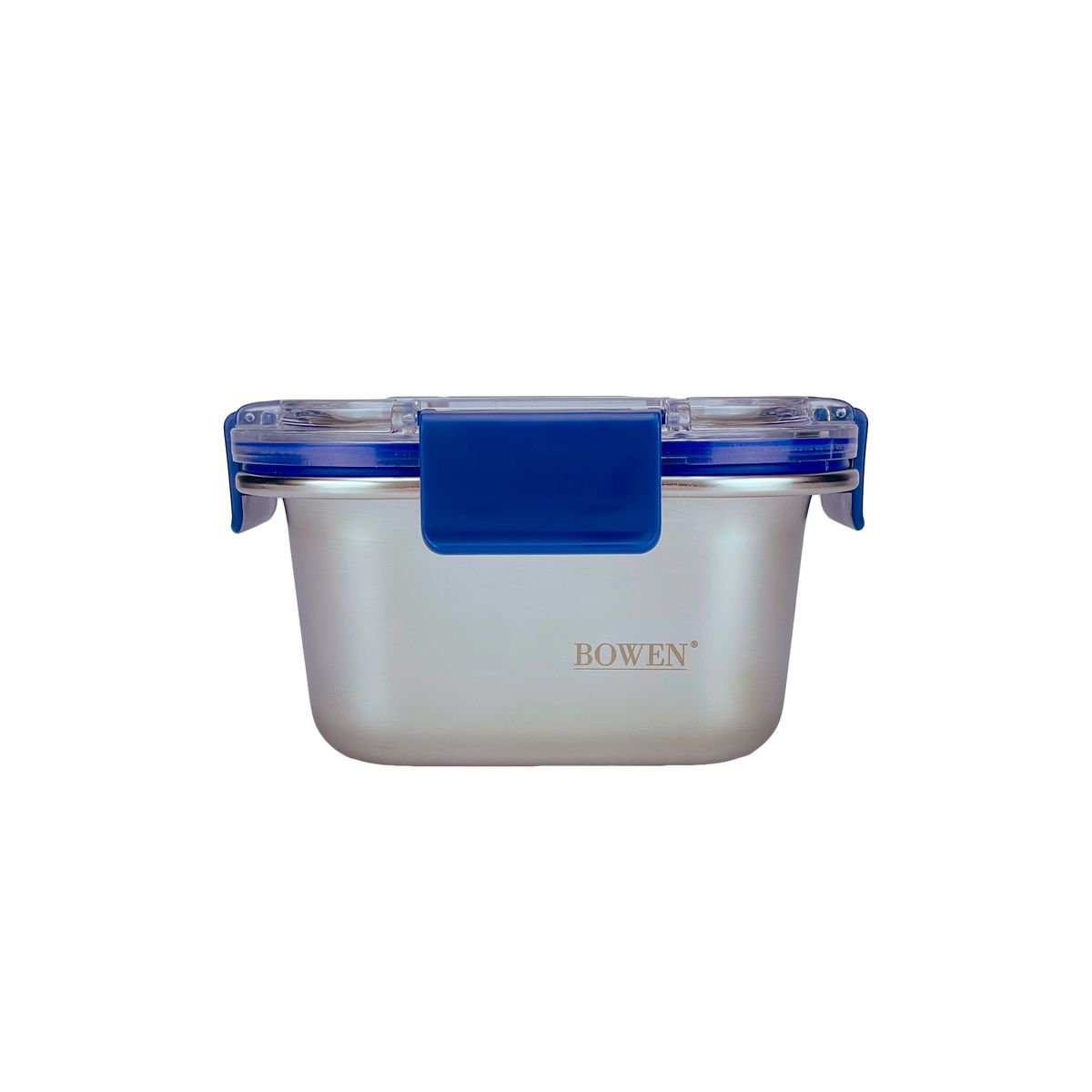 GENERICO - TAPER BOWEN ACERO INOXIDABLE CTAPA TRANSP CUADRADO 650 ML