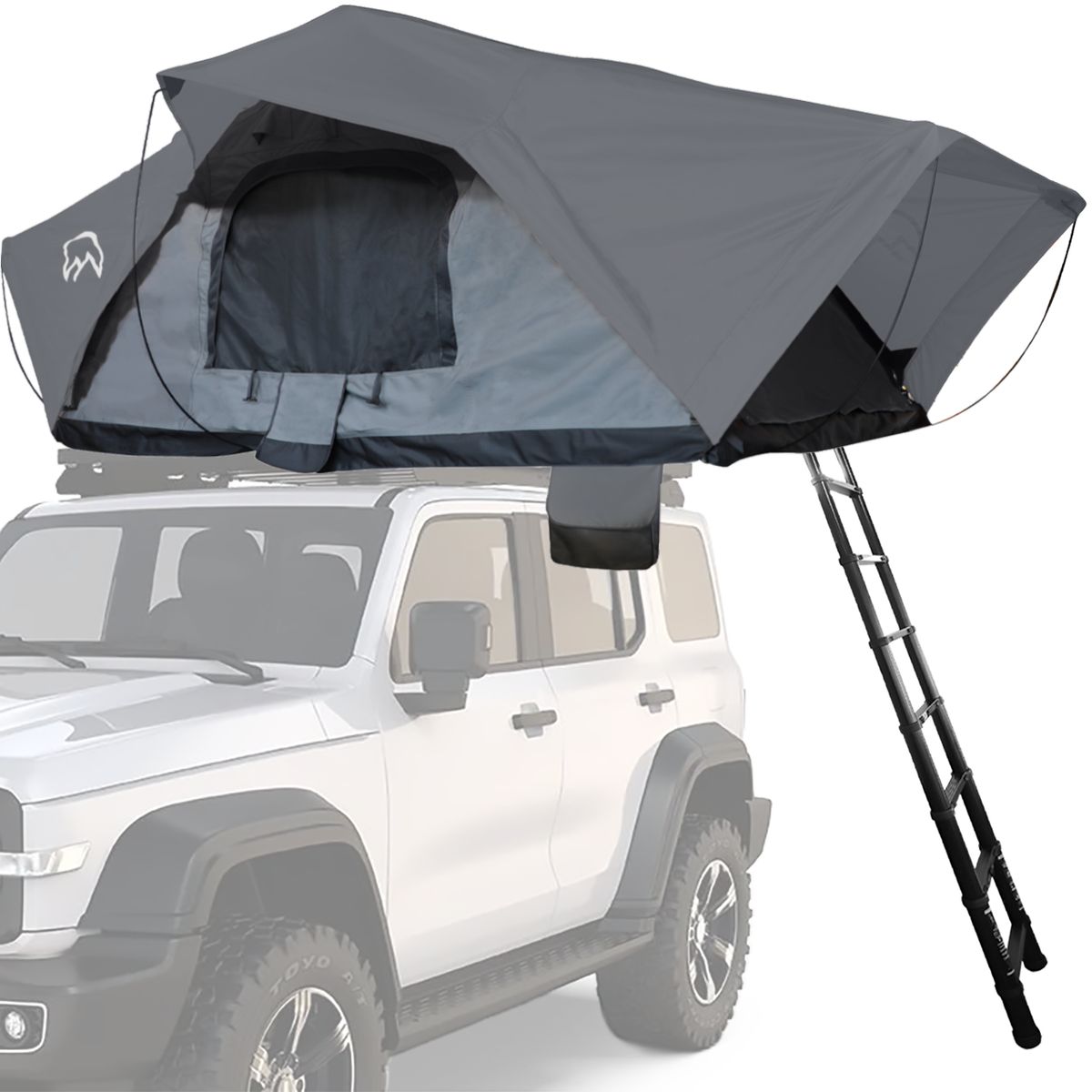 TERRA FORCE - Carpa de Techo Ranco 4-5 Personas Base Gris - Cubierta Gris