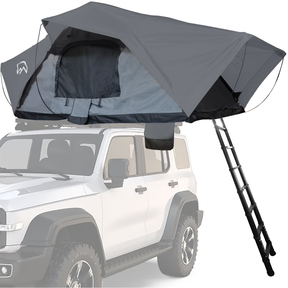 TERRA FORCE - Carpa de Techo Ranco 4-5 Personas Base Gris - Cubierta Gris