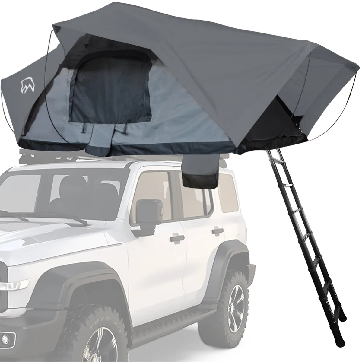 TERRA FORCE - Carpa de Techo Ranco 3-4 Personas Base Gris - Cubierta Gris