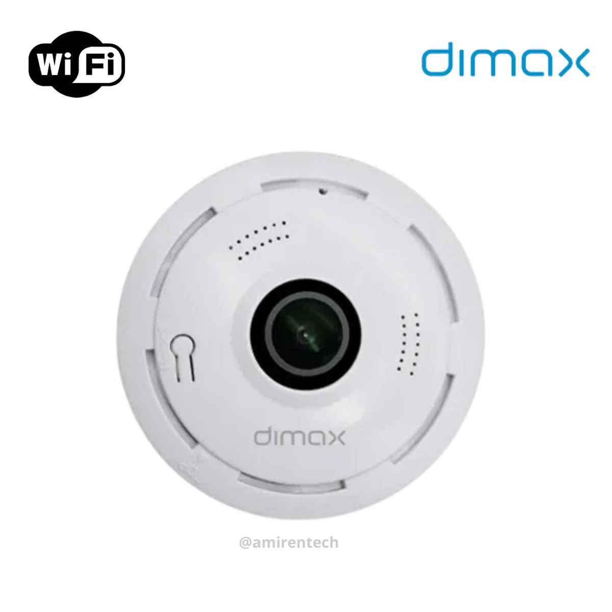 GENERICO - Camara de Seguridad Panoramica - Ojo de pez 3MP Wifi