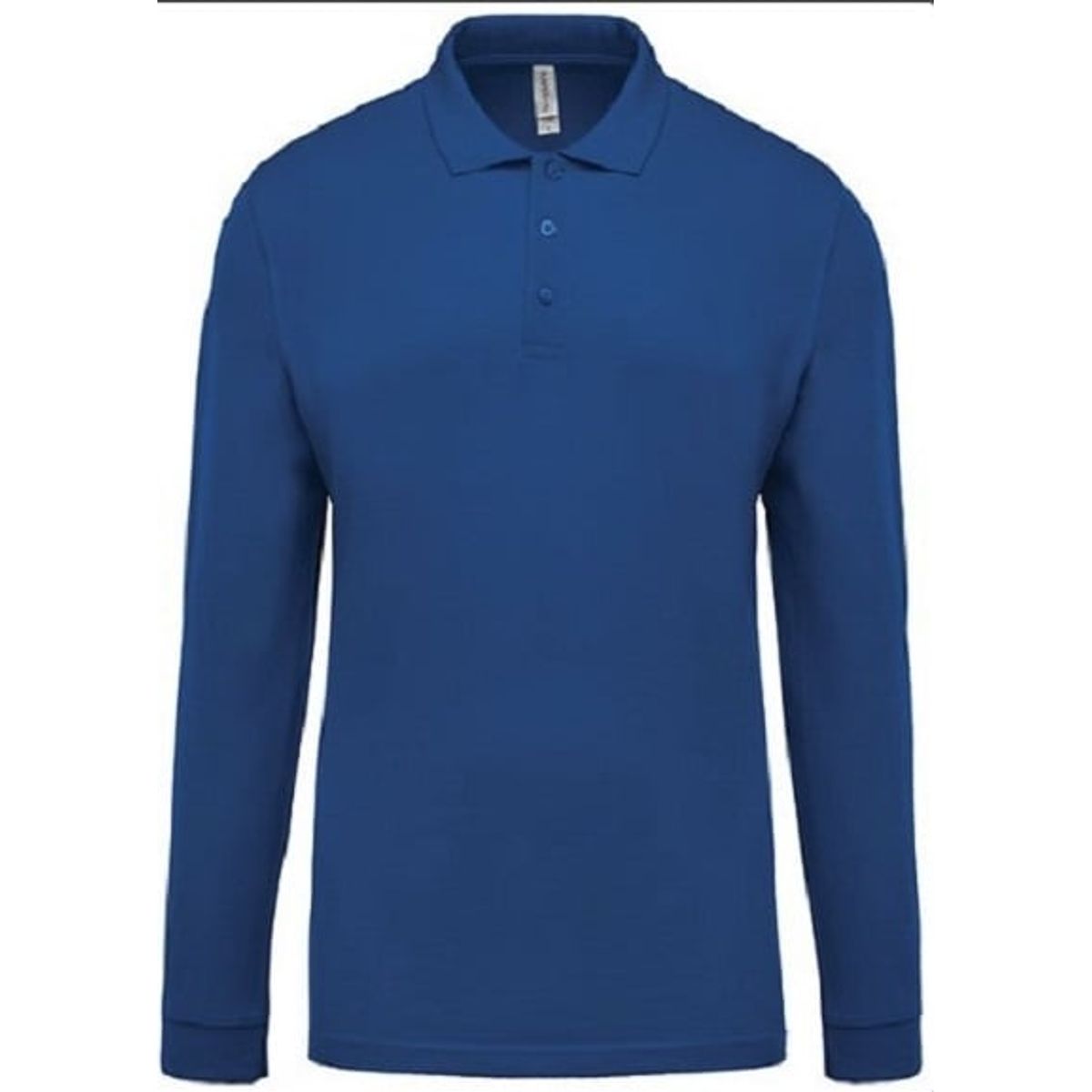 GENERICO - POLO CUELLO CAMISERO MANGA LARGA AZULINO