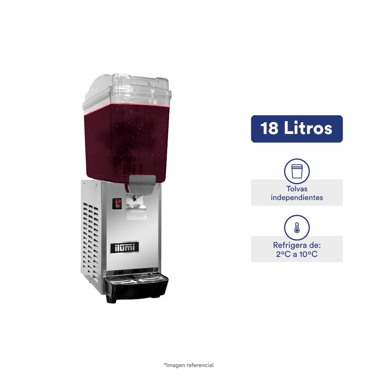 ILUMI - DISPENSADOR DE JUGOS ILUMI 18 LITROS