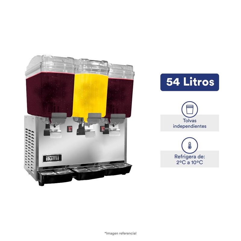 ILUMI - DISPENSADOR DE JUGOS ILUMI 54 LITROS