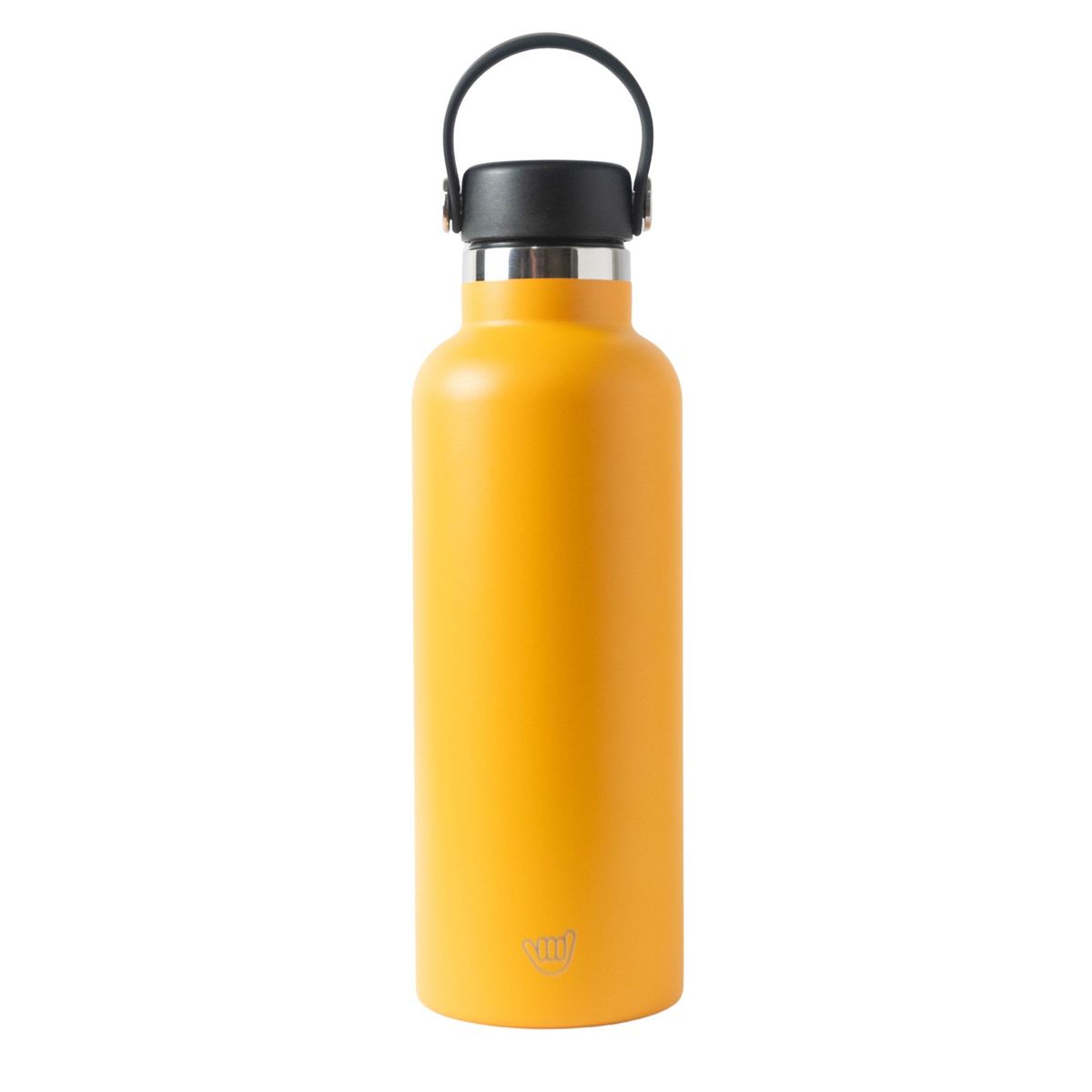 WECOOL - Botella Térmica WECOOL 650 ml Amarilla de Acero Inoxidable con Tapa de Pico Antifugas