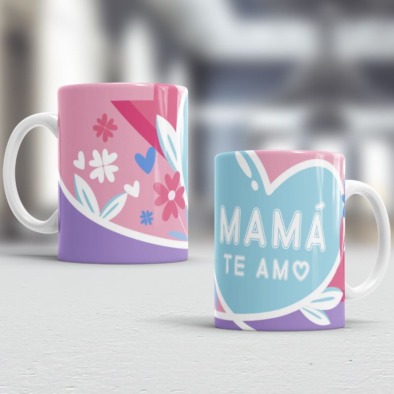 GENERICO - Taza de loza con diseño Día de la Madre 11oz