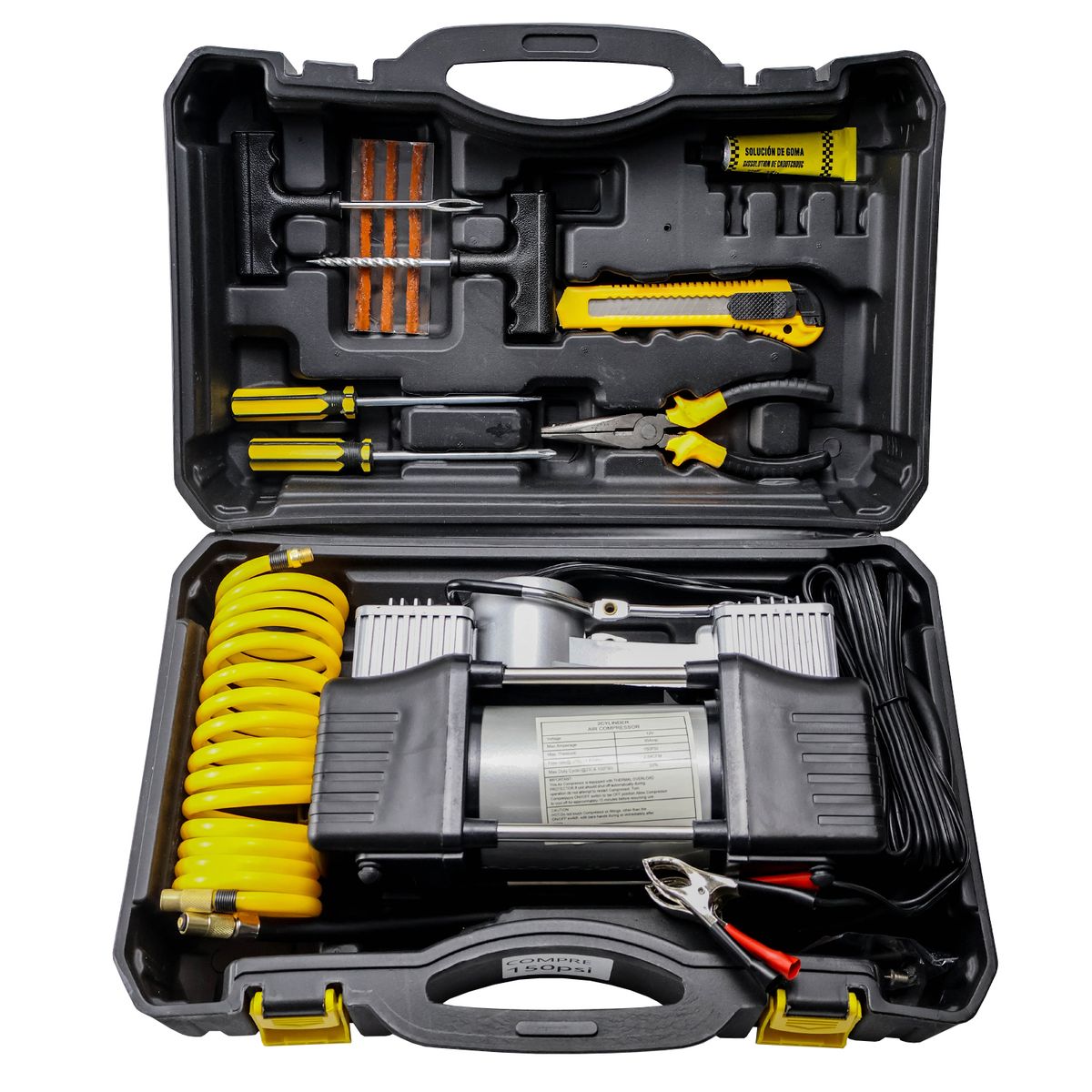 GENERICO - COMPRESOR PORTATIL PARA VEHICULO 150 PSI