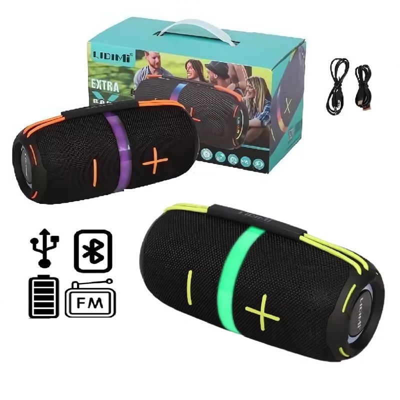 GENERICO - MINI PARLANTE Lidimi S834BT Radio FM Luces 24W