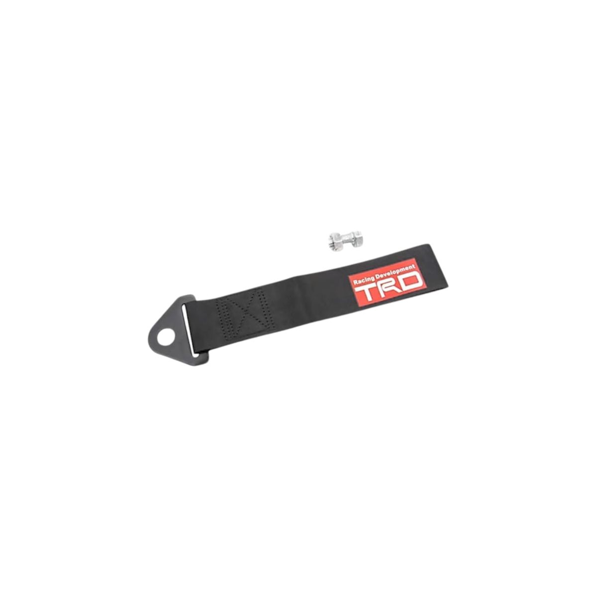 GENERICO - GANCHO DE REMOLQUE DE TELA ARNES TRD NEGRO 28CM