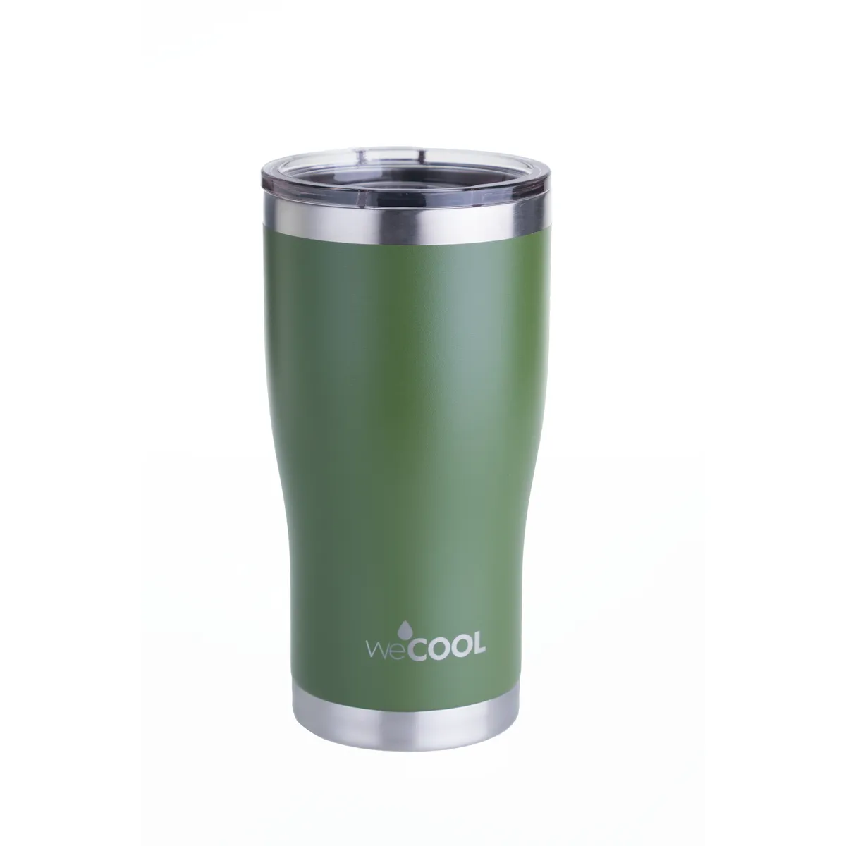 WECOOL - Taza Térmica Verde 590 ml de Acero Inoxidable – Mantiene Frío y Calor