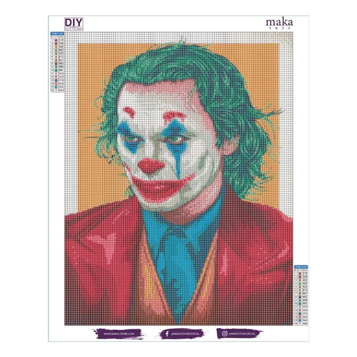 MAKA - DIAMOND PAINTING JOKER 40X50 CM  MAKA