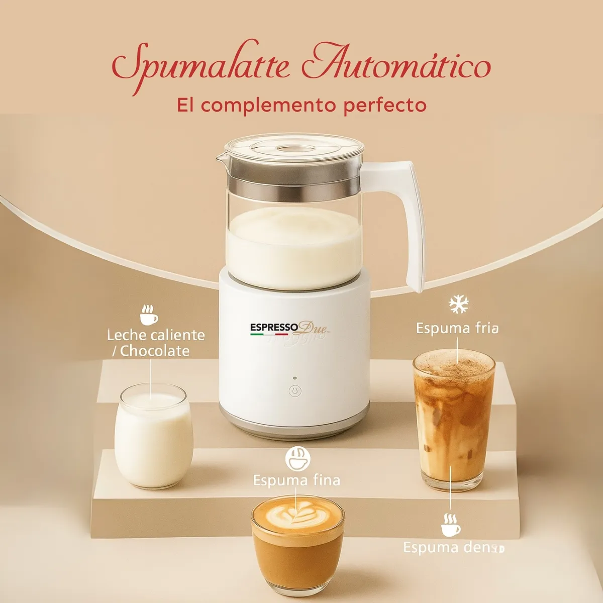 EXPRESSO DUE - Espumador de leche Italiano automático