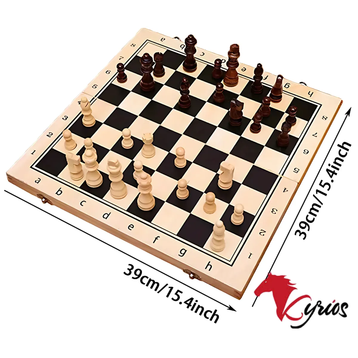 NO LOGO - Ajedrez De 50 CM Para Juegos De Mesa