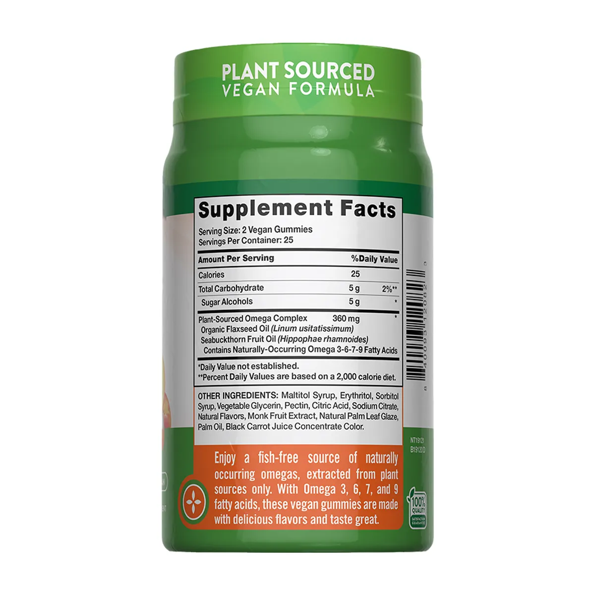 NATURE'S TRUTH - Omega 3, 6, 7, 9 50 Gomitas Veganas Nature's Truth