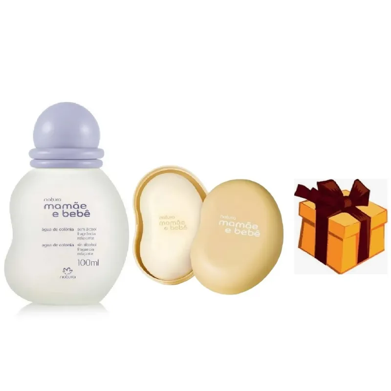 NATURA - Colonia + jabon + jabonera para bebe Natura + regalo
