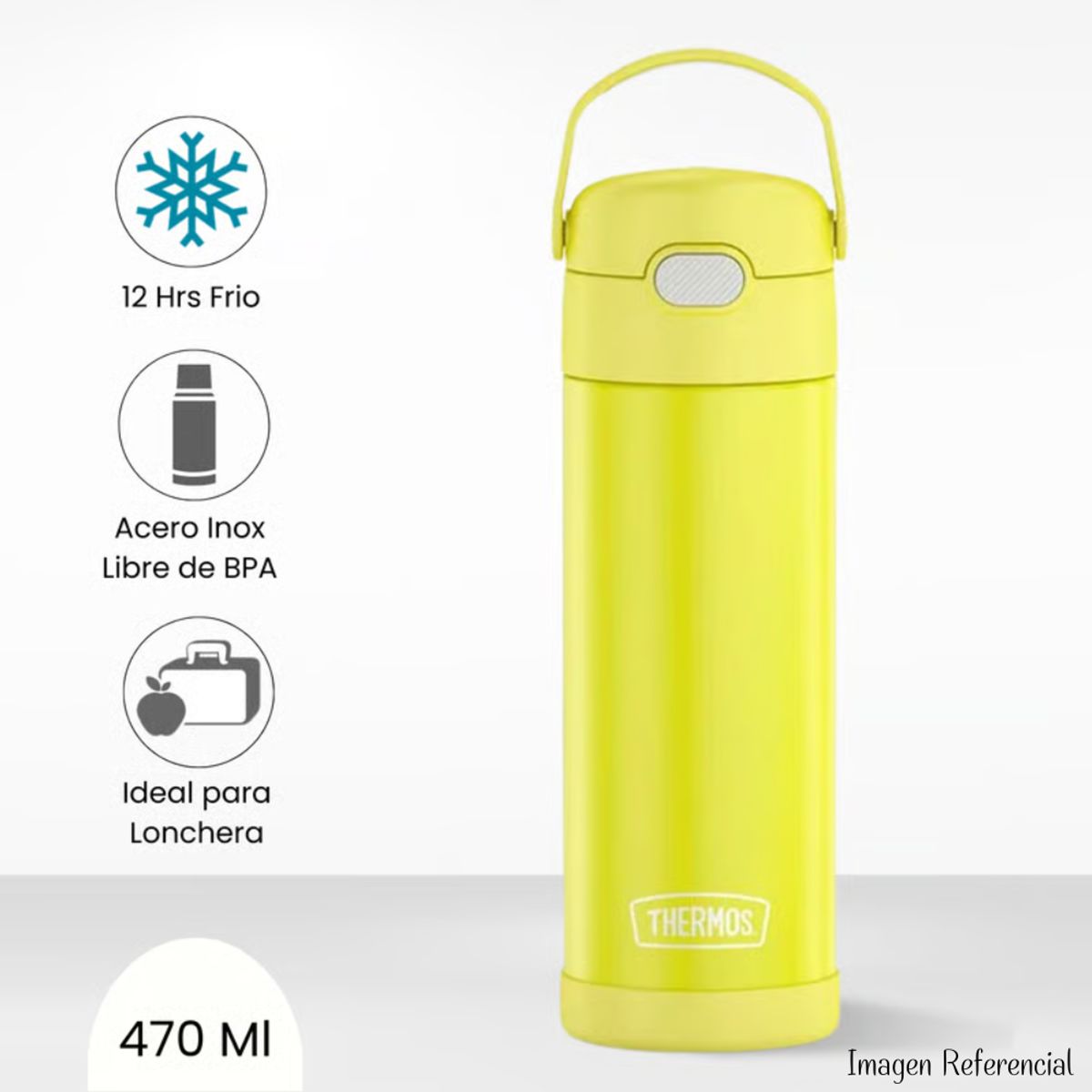 THERMOS - Termo Thermos Yolo Acero 470ml -  Amarillo
