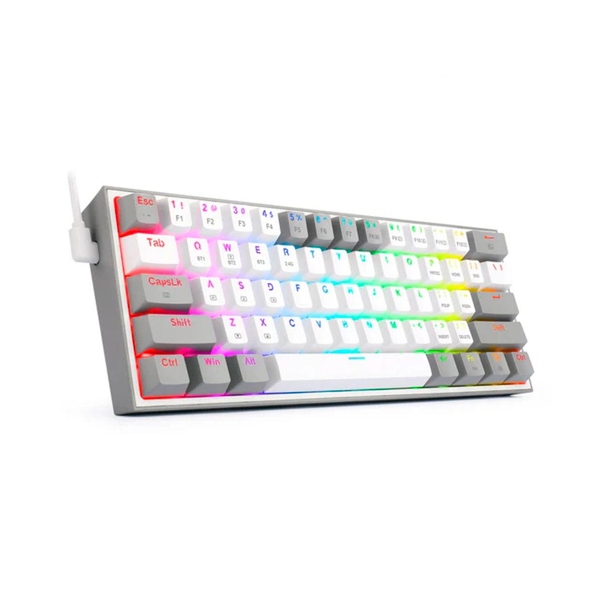 REDRAGON - Teclado Redragon Fizz Pro K616RGB GREYWHITE