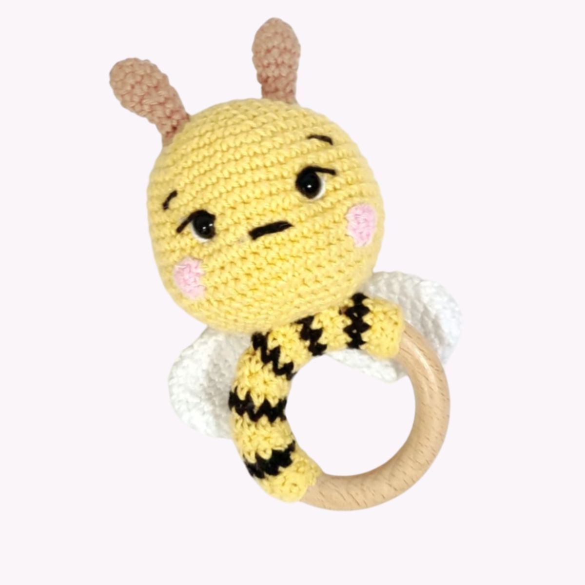 GENERICO - Sonaja 2 en 1 Abejita Amigurumi