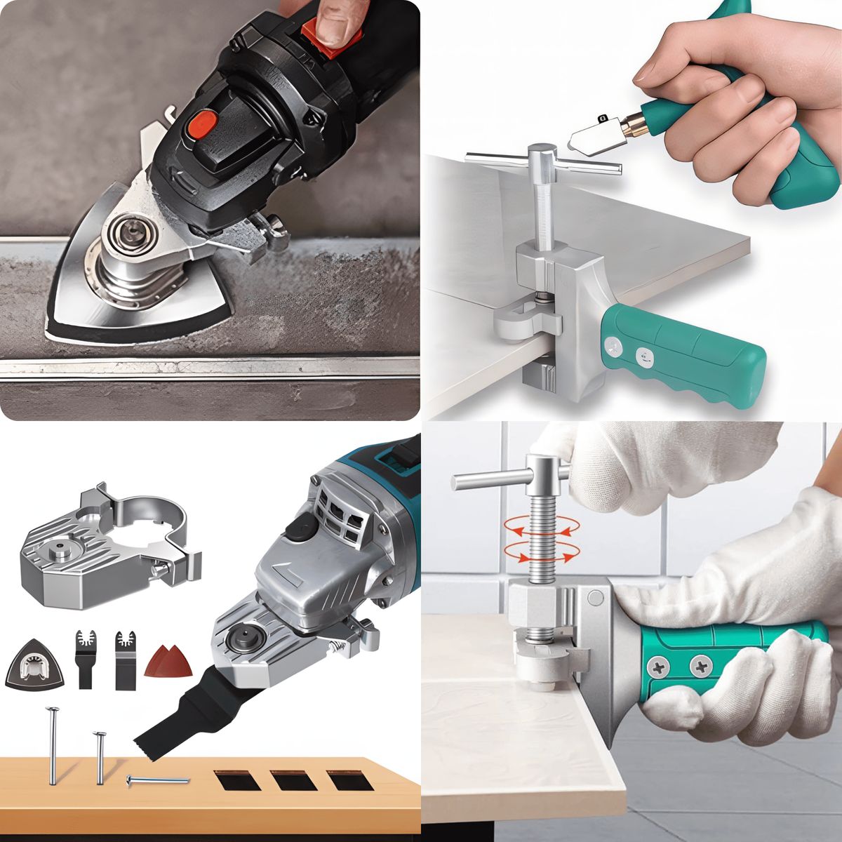 ROSH - Combo Cortador de Vidrio + Adaptador Multiuso Profesional