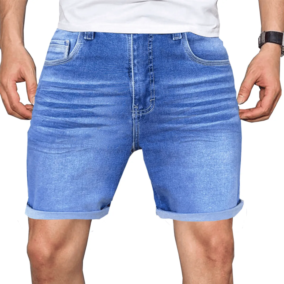 ELEMENT SPECIAL EDITION - SHORT JEANS STRECH HOMBRE  CORTE SEMI SLIM FIT  CASUAL Y VERSATIL
