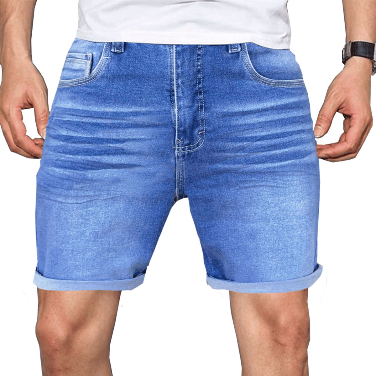 ELEMENT SPECIAL EDITION - SHORT JEANS STRECH HOMBRE  CORTE SEMI SLIM FIT  CASUAL Y VERSATIL