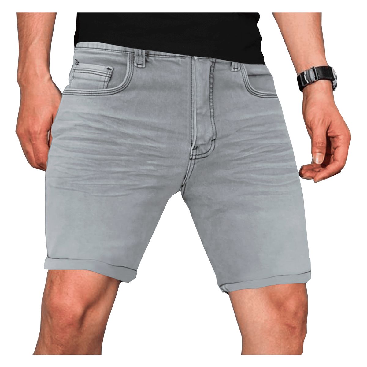 ELEMENT SPECIAL EDITION - SHORT JEANS STRECH HOMBRE  CORTE SEMI SLIM FIT  CASUAL Y VERSATIL