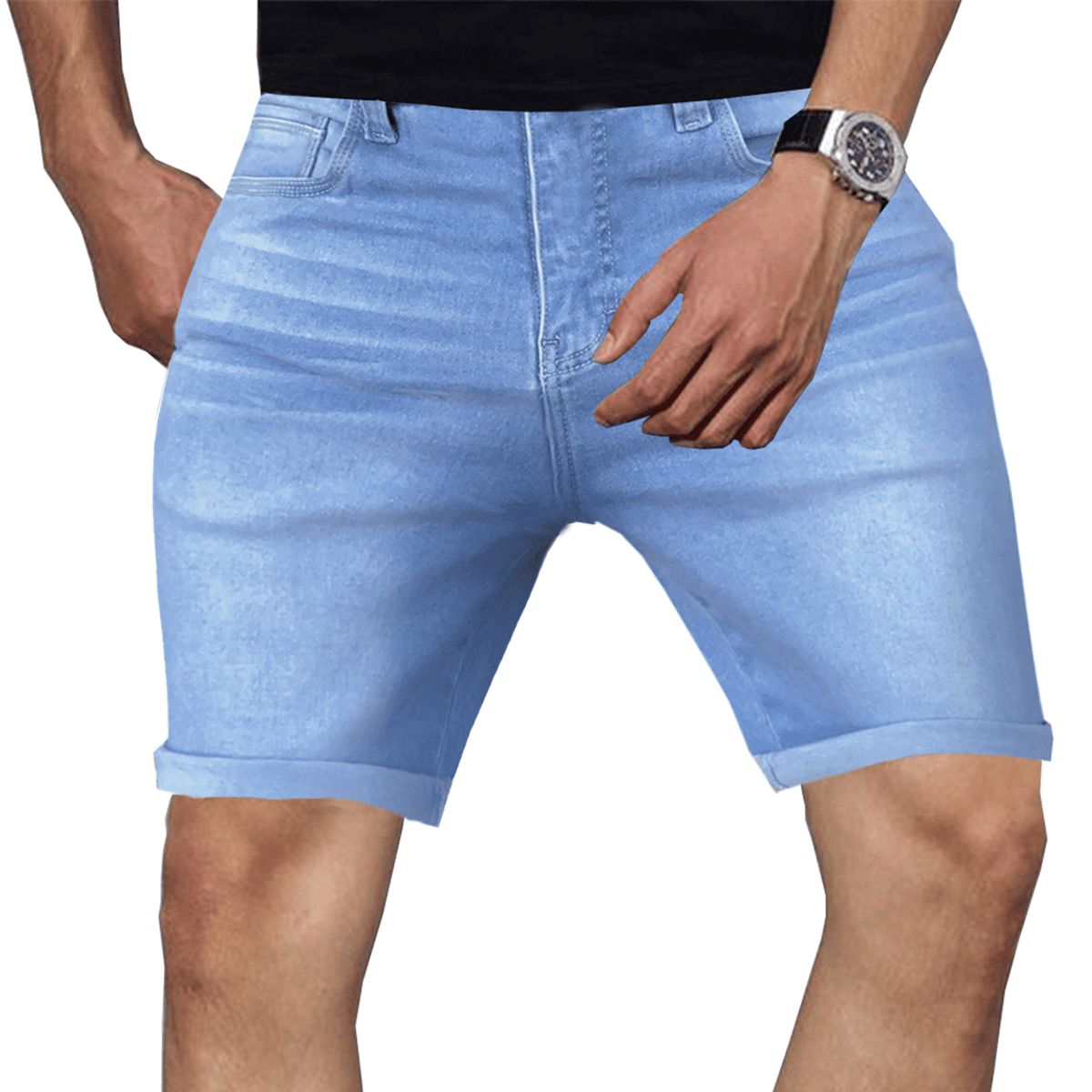 ELEMENT SPECIAL EDITION - SHORT JEANS STRECH HOMBRE  CORTE SEMI SLIM FIT  CASUAL Y VERSATIL