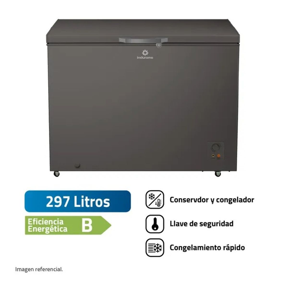 INDURAMA - Congelador Indurama 259LT CI 320DG