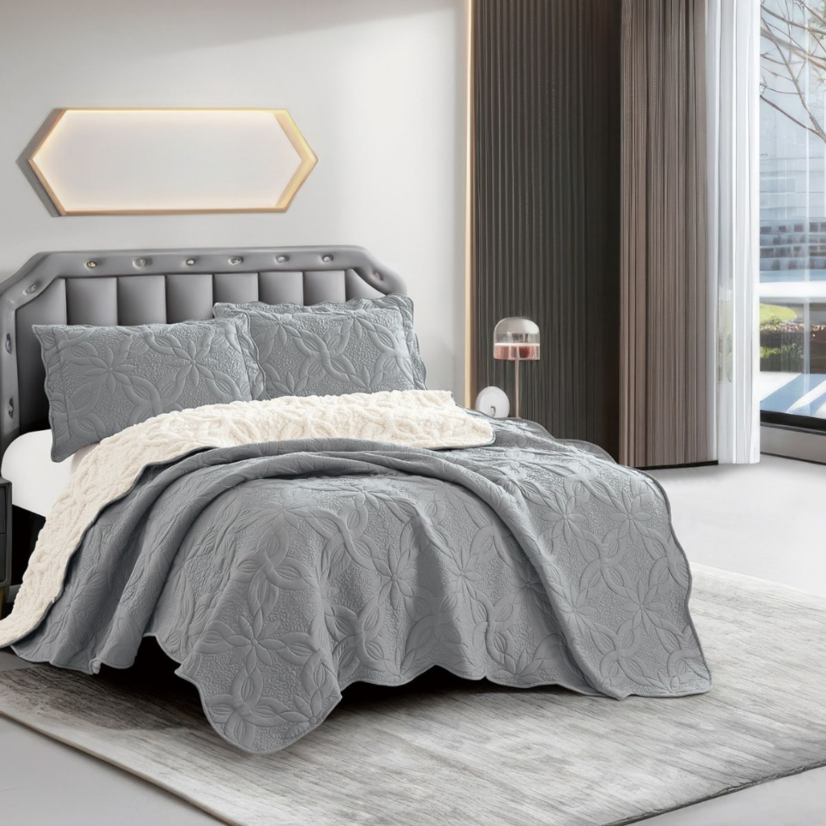 GENERICO - CUBRECAMA CON CARNERO GOLDSUN 2 PLZ