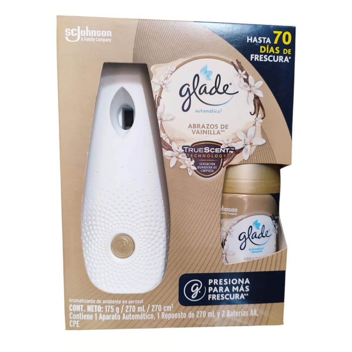 GLADE - Aromatizador Glade Automático Vainilla 270ML
