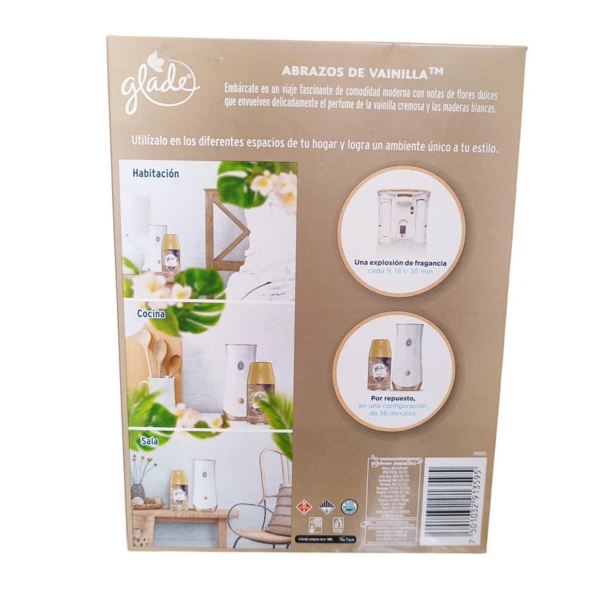 GLADE - Aromatizador Glade Automático Vainilla 270ML