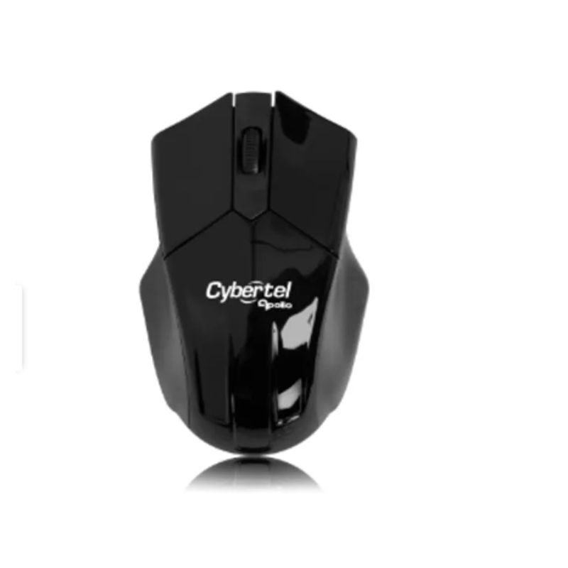 CYBERTEL - Mouse Optico Inalambrico APOLO BLACK CYB M303  WIFI UV CYBERTEL