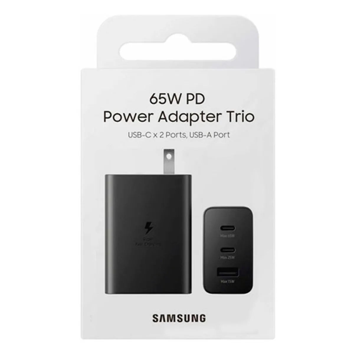 SAMSUNG - Cargador Samsung 65W PD Power Adapter Trio