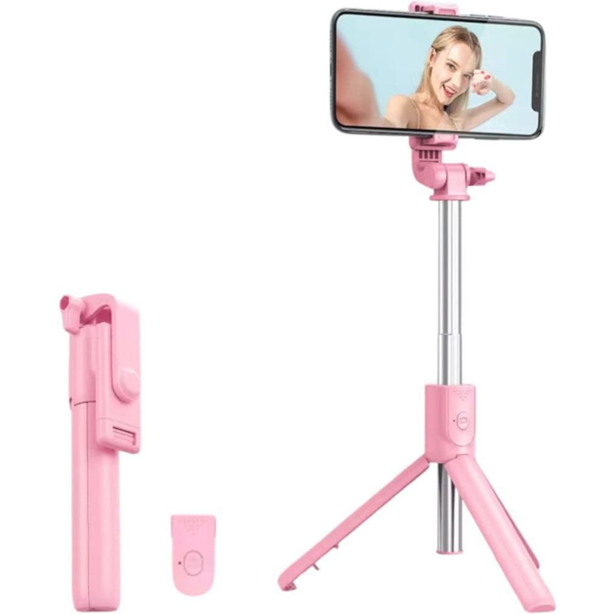 GENERICO - Tripode Bluetooth Selfie Stick Para Lives Stream y Grabaciones Negro