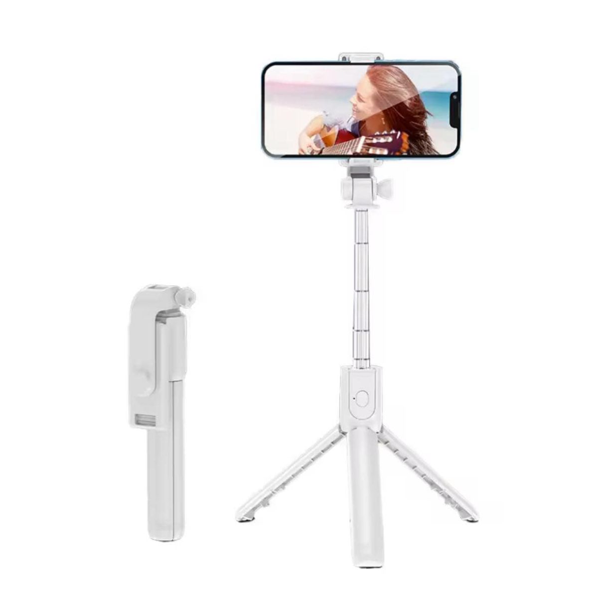GENERICO - Tripode Bluetooth Selfie Stick Para Lives Stream y Grabaciones Negro