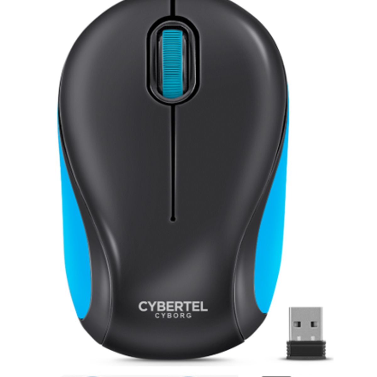 CYBERTEL - Mouse Optico Inalambrico CYBORG BLACK CYB M318 WIFI CYBERTEL