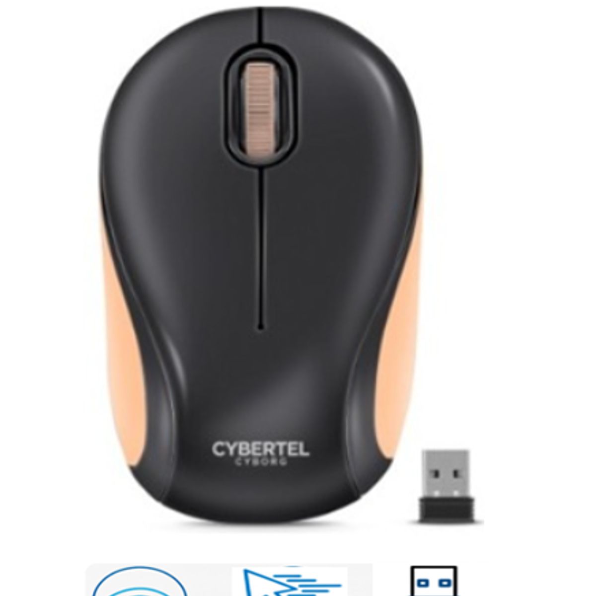 CYBERTEL - Mouse Optico Inalambrico CYBORG PEACH CYB M318 WIFI CYBERTEL