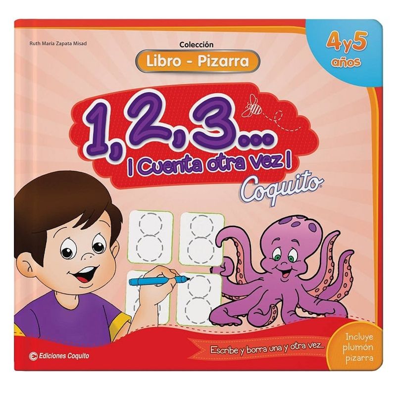 EDICIONES COQUITO - Libro Pizarra Coquito 123 cuenta Otra Vez