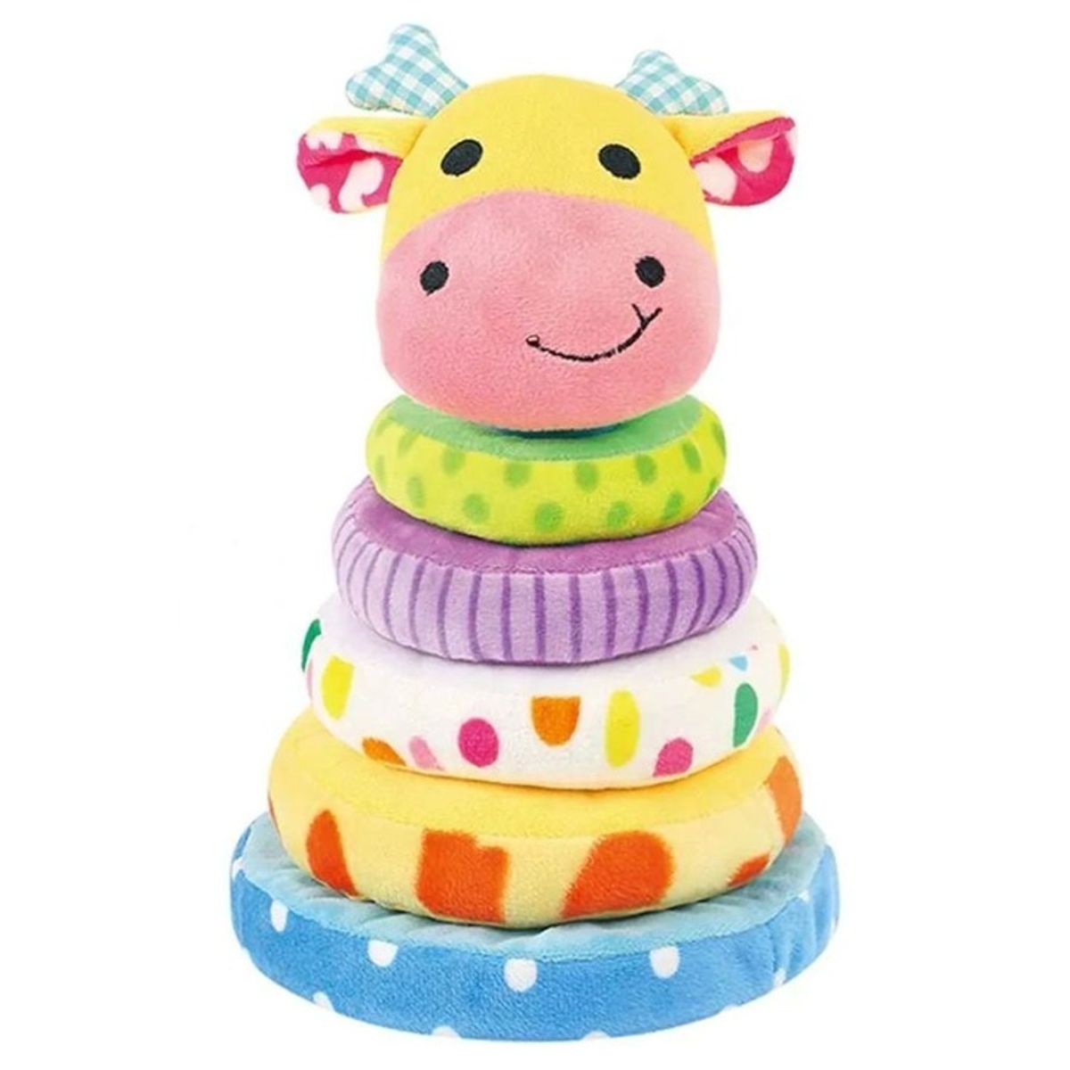 GENERICO - Juguete de bebé de peluche con forma de Jirafay anillos