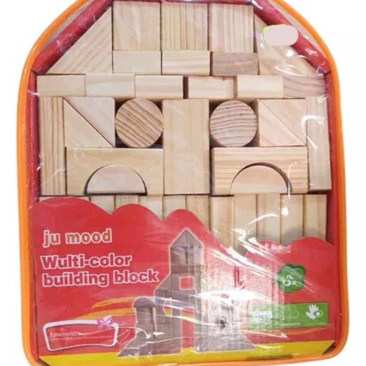 GENERICO - Juego Didactico Bloque De Construcción de Madera con Mochila