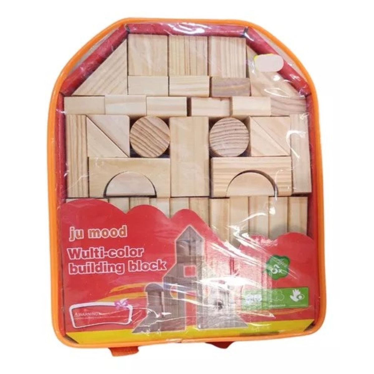GENERICO - Juego Didactico Bloque De Construcción de Madera con Mochila